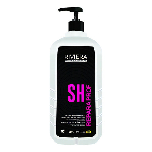  Shampoo Reparador Nutre Riviera Profesional Sin Sal 5 Litros