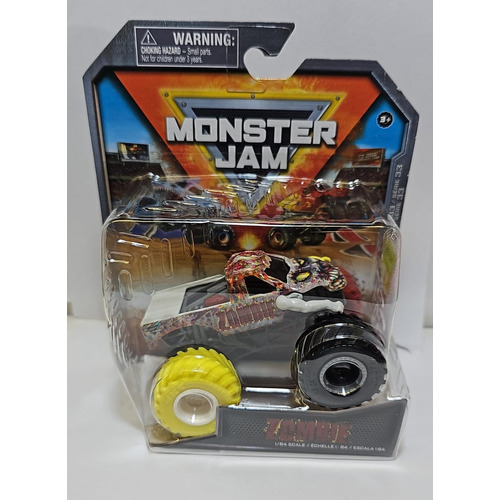 Monster Jam Mini Vehículo 1:64 58701 2023 Srj Color ZOMBIE RUEDA AMARILLA-NEGRA