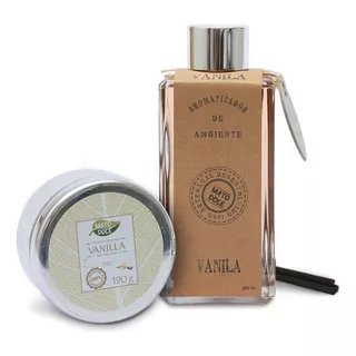 Kit Vela Perfumada Difusor De Ambiente Fragrância Vanilla