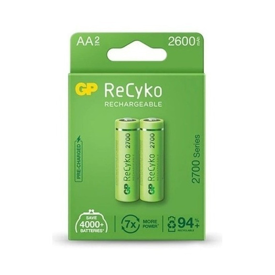 Baterías Aa Recargables Gp 2700mah Originales Amperaje Real 