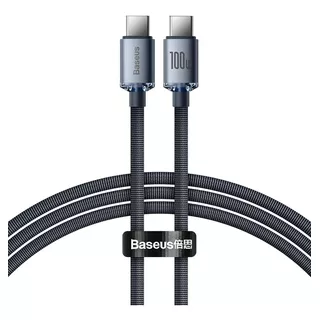 Cable Baseus Usb-c / Usb-c Carga Rápida Hasta 100w De 1.2 Metros