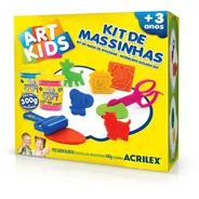 Kit Massinha De Modelar Art Kids 2 Cores 3 Anos Acrilex 300g