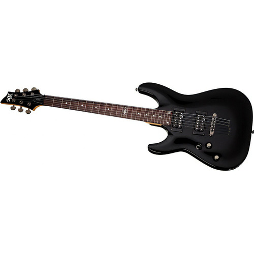 Schecter C1 Lh Guitarra Electrica Para Zurdo Linea Sgr Color Negro Material del diapasón Palo de rosa