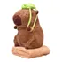 Peluche Capibara 2 En 1: Peluches 42 Cm + Manta 175x105 Cm Marrón Claro