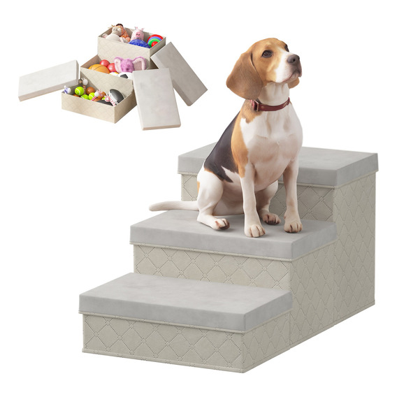 Escaleras Para Perros De Mascotas Caja Almacenamiento 3 Niv