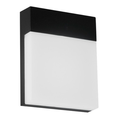 Aplique De Pared Toicho Negro 9w Deco Moderno Exterior Lk
