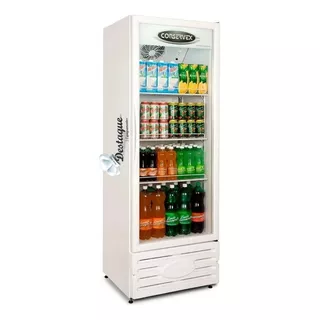 Geladeira Expositora Vertical Conservex Visa Cooler Erv 400l  1 Porta Branca 655 Mm De Largura 127v/220v