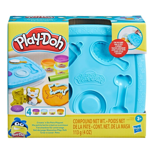 Juguete para masa y plastilina Play-Doh F7528 color azul/blanco/morado/naranja