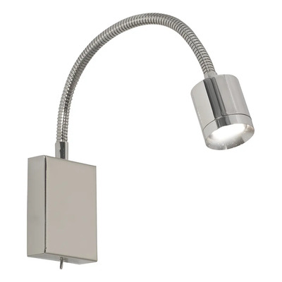 Aplique 1 Luz Cabecera Pared Flex Tazzoli Led 3.5w Cromo Rd Cromo
