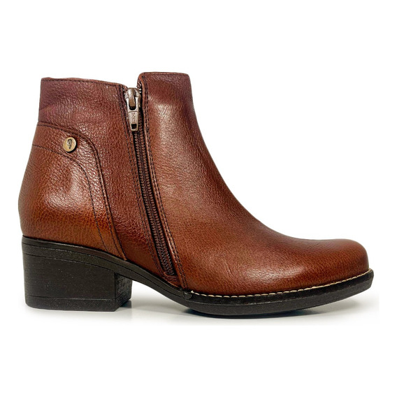 Botas Cortas Mujer Cuero Taco 6cm Gravagna 878