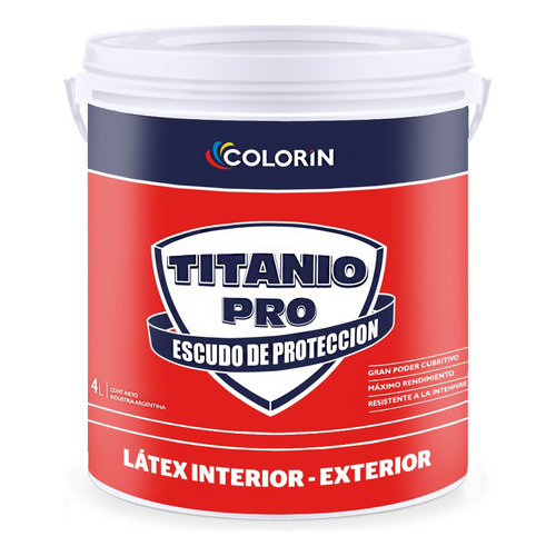 Pintura Latex Interior 20 L Exterior Colorin Titanio Pro