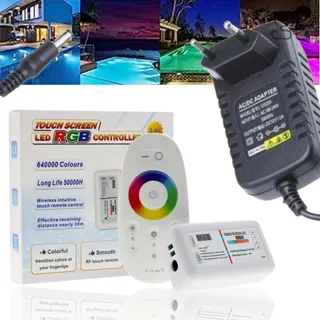 Comando Led Piscina Modulo Rgb Controle Touch + Fonte 2amper