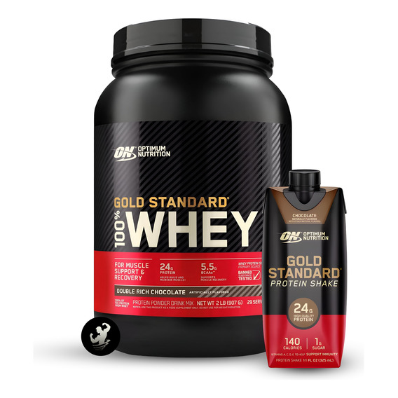 Gold Standard 100% Whey 2 Lb On, Proteína Optimum Nutrition