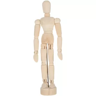 Maniquí Muñeco De Madera Articulado De Dibujo 15cm