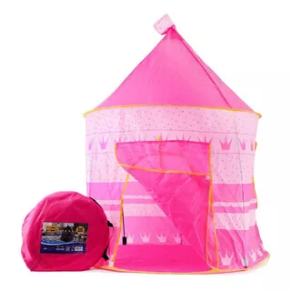 Barraca Infantil Dobrável 135x105cm Castelo Com Bolsa - Rosa