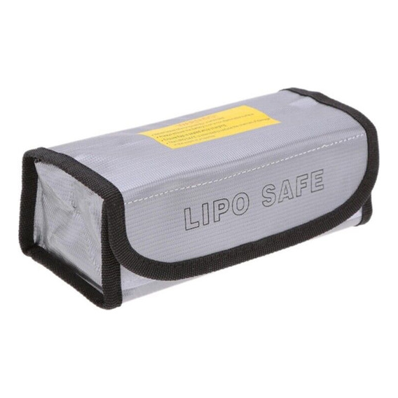 Lipo Safe Bag Bolsa Ignifuga 19x7x7cm Baterias Litio Rc Fpv 