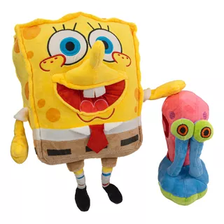 Peluche Bob Esponja Y Gary Calidad Premium 