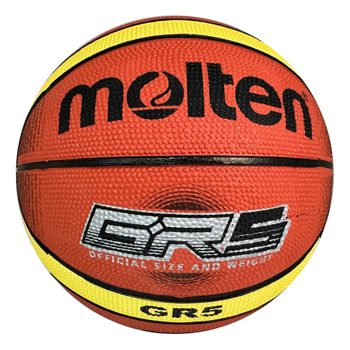 Balon Basket # 5 Molten Bgrx5-ti Color Naranja/Amarillo/TI