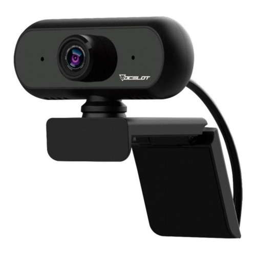 Ocelot webcam OGW-01 para stream trasmisión en full hd 1080p 30 fps auto focus Fácil instalación micrófono Incorporado ángulo de Lente de 90° Color Negro