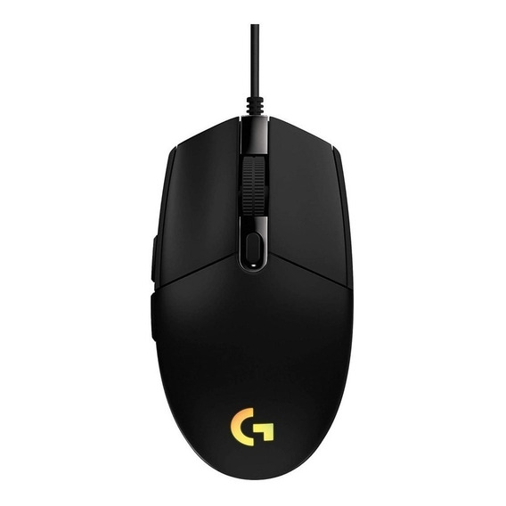 Mouse gamer de juego Logitech G  G Series Lightsync G203 negro