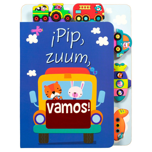 Pip, zumm, vamos: Libro infantil con separadores ¡Pip, zuum, vamos!, de Varios autores. Editorial Silver Dolphin (en español), tapa dura en español, 2022