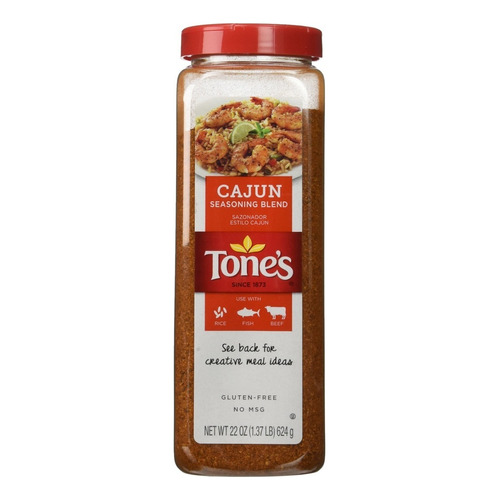 Sazonador Cajun Tones Seasoning Blend 624g Importado