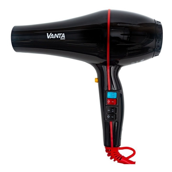 Secador De Pelo Profesional Vanta 3500 1800w Cool Shot Color Negro