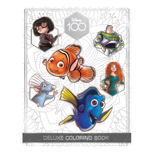 Disney 100 Libro Para Colorear Deluxe, De Great Moments Publishing. Editorial Grupo Bestway, Tapa Blanda En Español, 2023