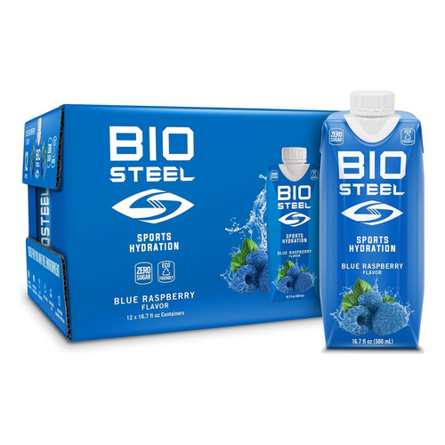 Biosteel Bebida Hidratante 12 Pack 500ml / Blue Raspberry