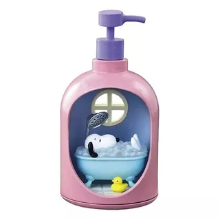 Snoopy Terrarium Re-ment Life In A Bottle Soap Dispenser