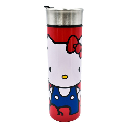 Termo Para Café Acero Inoxidable Hello Kitty 430ml Colección Color Rojo