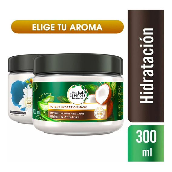 Mascarilla Crema Tratamiento Herbal Essences Capilar 300 Ml