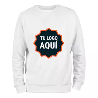 Buzo Blanco Premium Personalizado Logo Foto Frase Sublimado