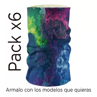Cuello Termico Pack X6 Promo Multiuso Pañuelo Buff Cuellito