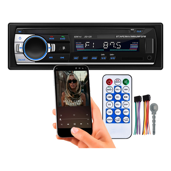 Stereo Auto Pantalla Bluetooth Mp3 Usb Fm Lcd Auto