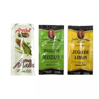 Vinagre Aceite Limon Y Sal X100u Sobres Individuales