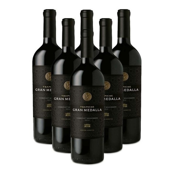 Vino Gran Medalla Cabernet Franc 750cc X6unid Zetta Bebidas