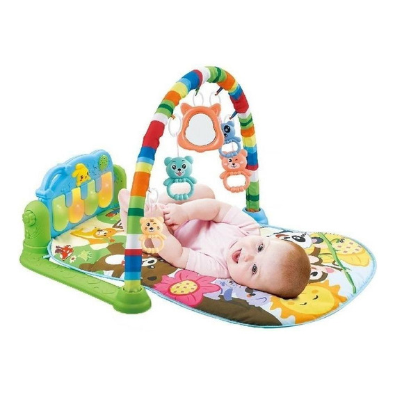 Gimnasio De Bebe Piano Pataditas Starkids Musical Color Verde