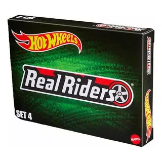 Hot Wheels Paquete De Ruedas Real Riders Exclusivo Rlc Set 4