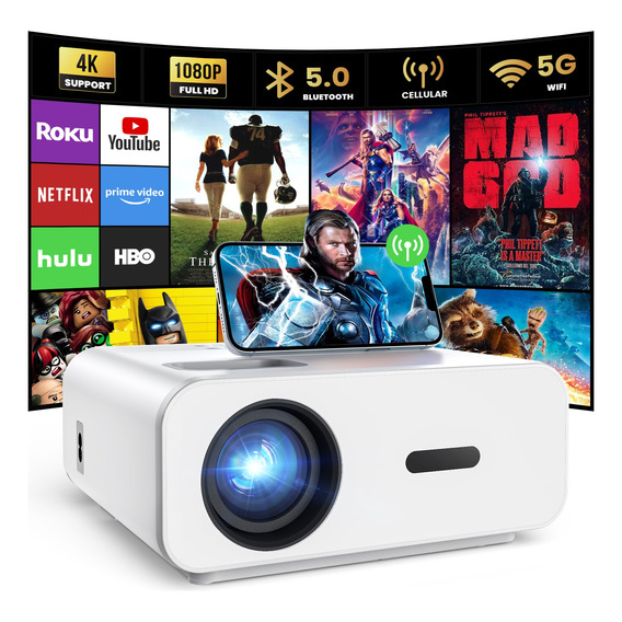 Proyector Mini Portátiles Profesional Bluetooth Wifi 11000lm