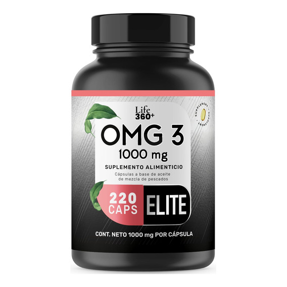 Suplemento Life 360+ Omega 3 Elite Salmon 1000mg 220 Caps