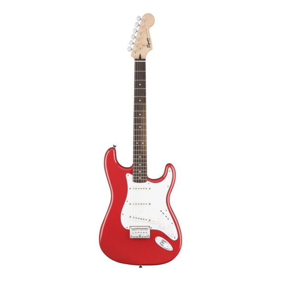 Guitarra Eléctrica FENDER Squier Bullet Stratocaster HT de álamo Fiesta Red Brillante Mastil Laurel Indio
