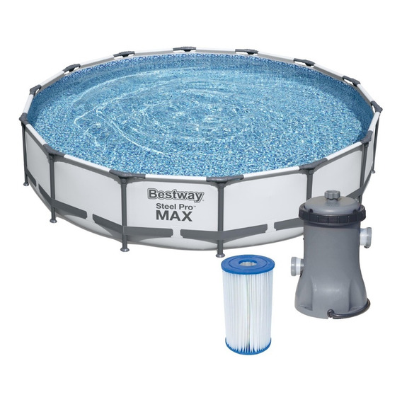 Piscina Estructural Redonda 10220 Lts Bestway+ Bomba+ Filtro