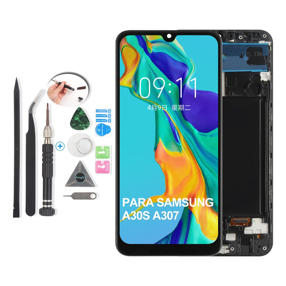 Pantalla Para Samsung Galaxy A30s A307f A307g Con Marco