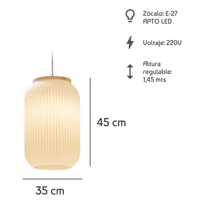 Lampara Colgante Teresa Diseño Exclusivo Sustentable D3d