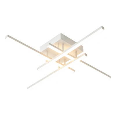 Plafon Moderno Fenix 4 Luces Led Cct Diseño Blanco 32w Blanco