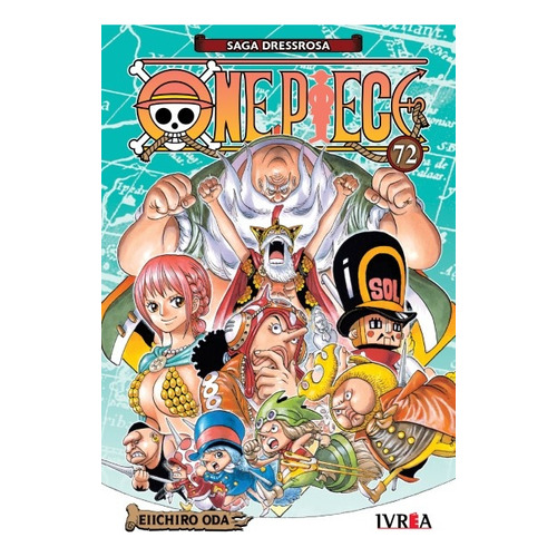 One Piece # 72, De Eiichiro Oda. Editorial Ivrea Argentina, Tapa Blanda, Edición 1 En Español