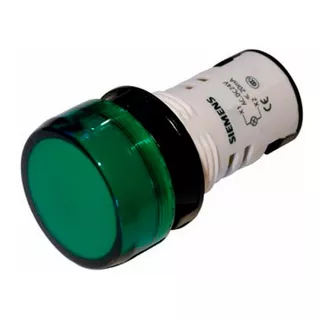 Sinaleiro Led Monobloco Redondo Verde 220vca Visor Liso