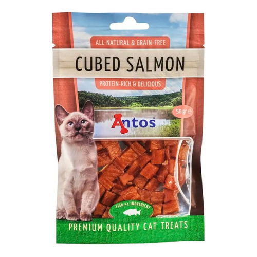 Snacks Gatos Antos Cubos Salmon 50gr