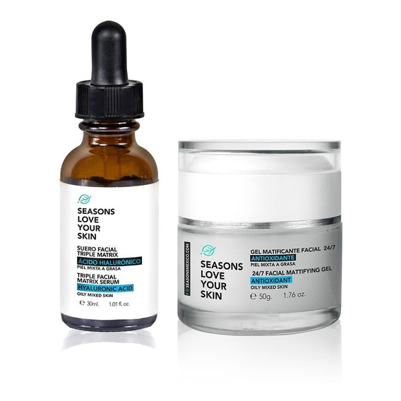 Kit Ácido Hialurónico: Serum Facial, Crema Antioxidante